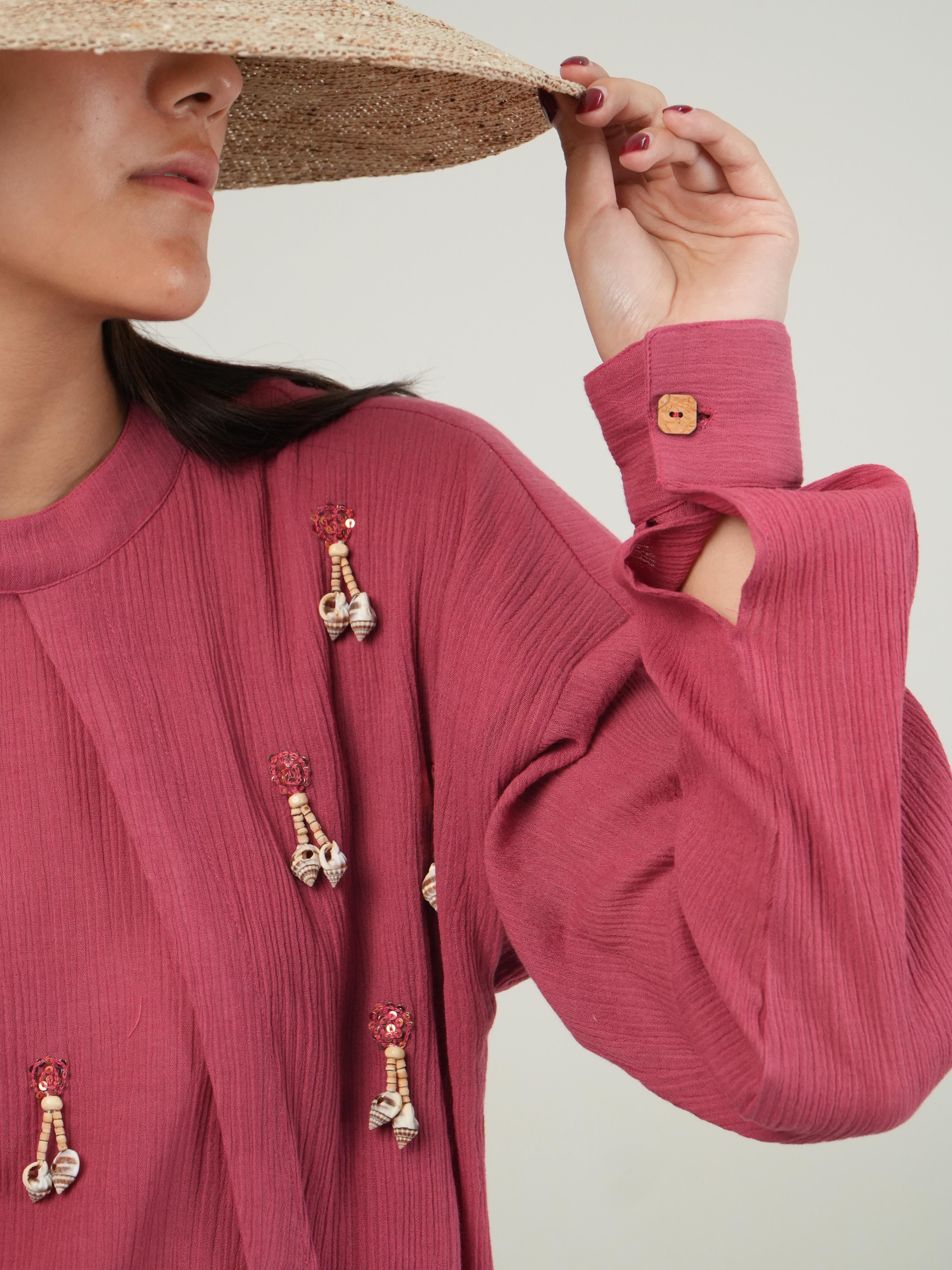 Vanshitaaz Fruit dove Crinkled Cotton Top