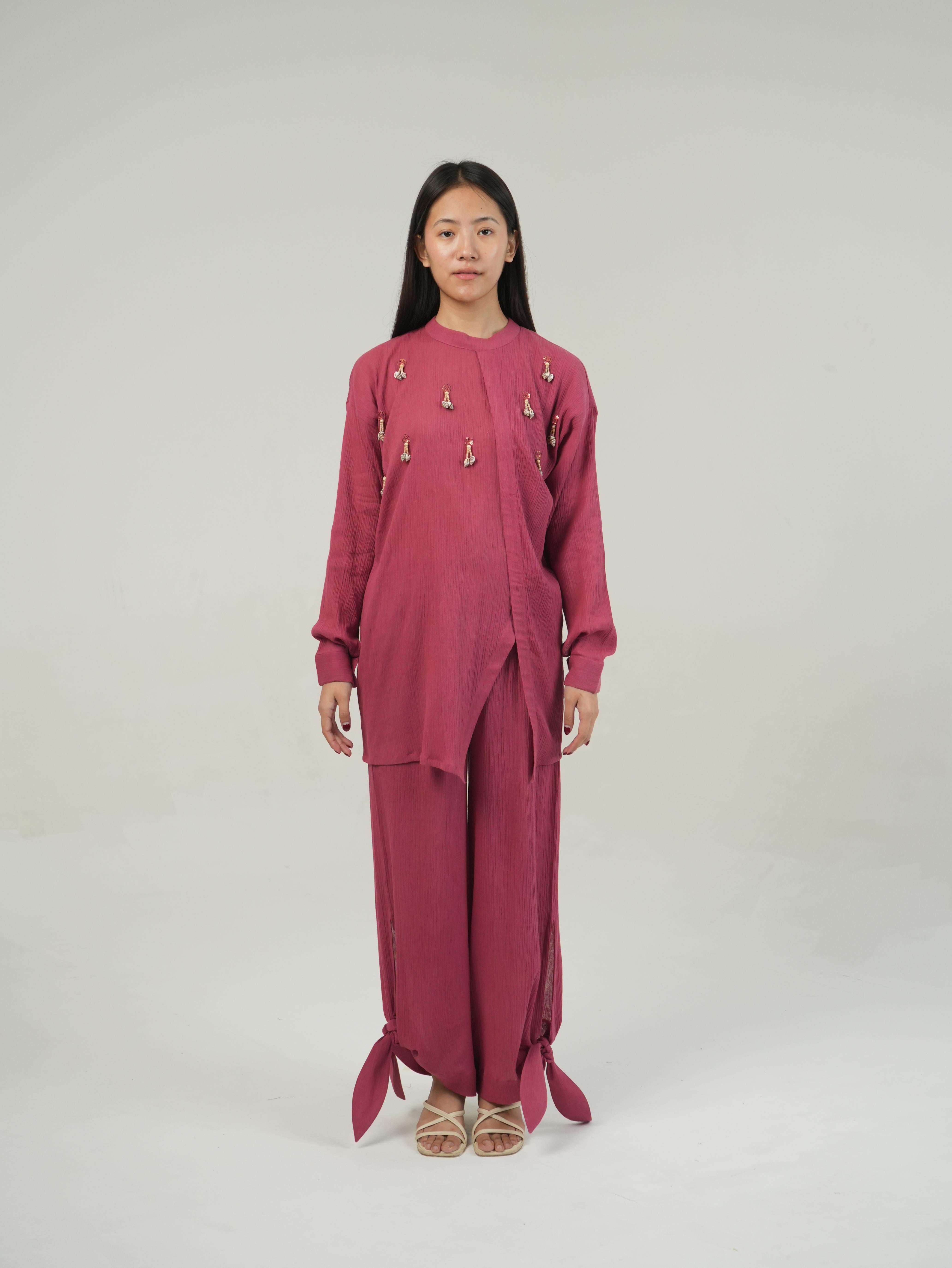Vanshitaaz Fruit dove Crinkled Cotton Top