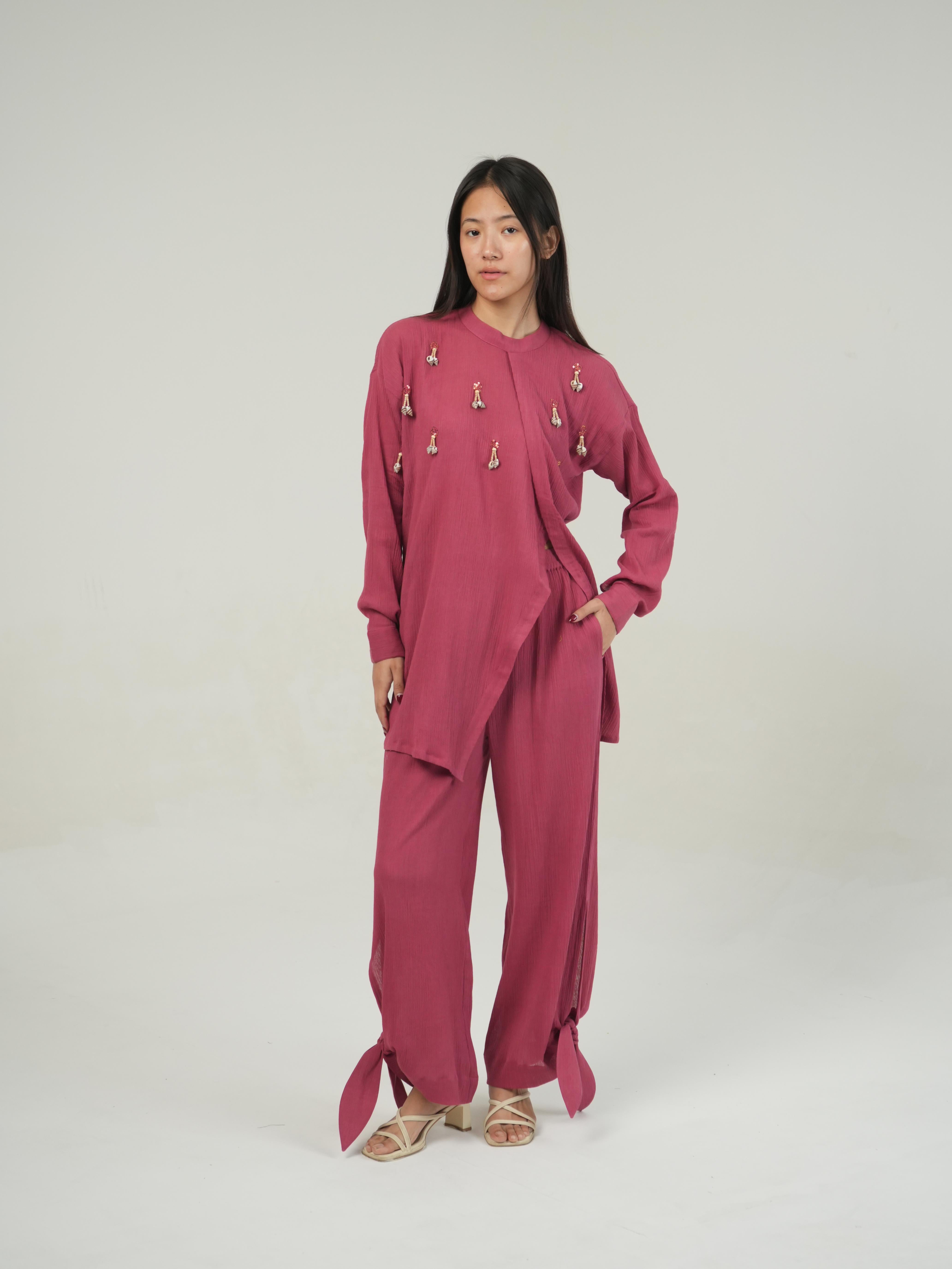 Vanshitaaz Fruit dove Crinkled Cotton Top