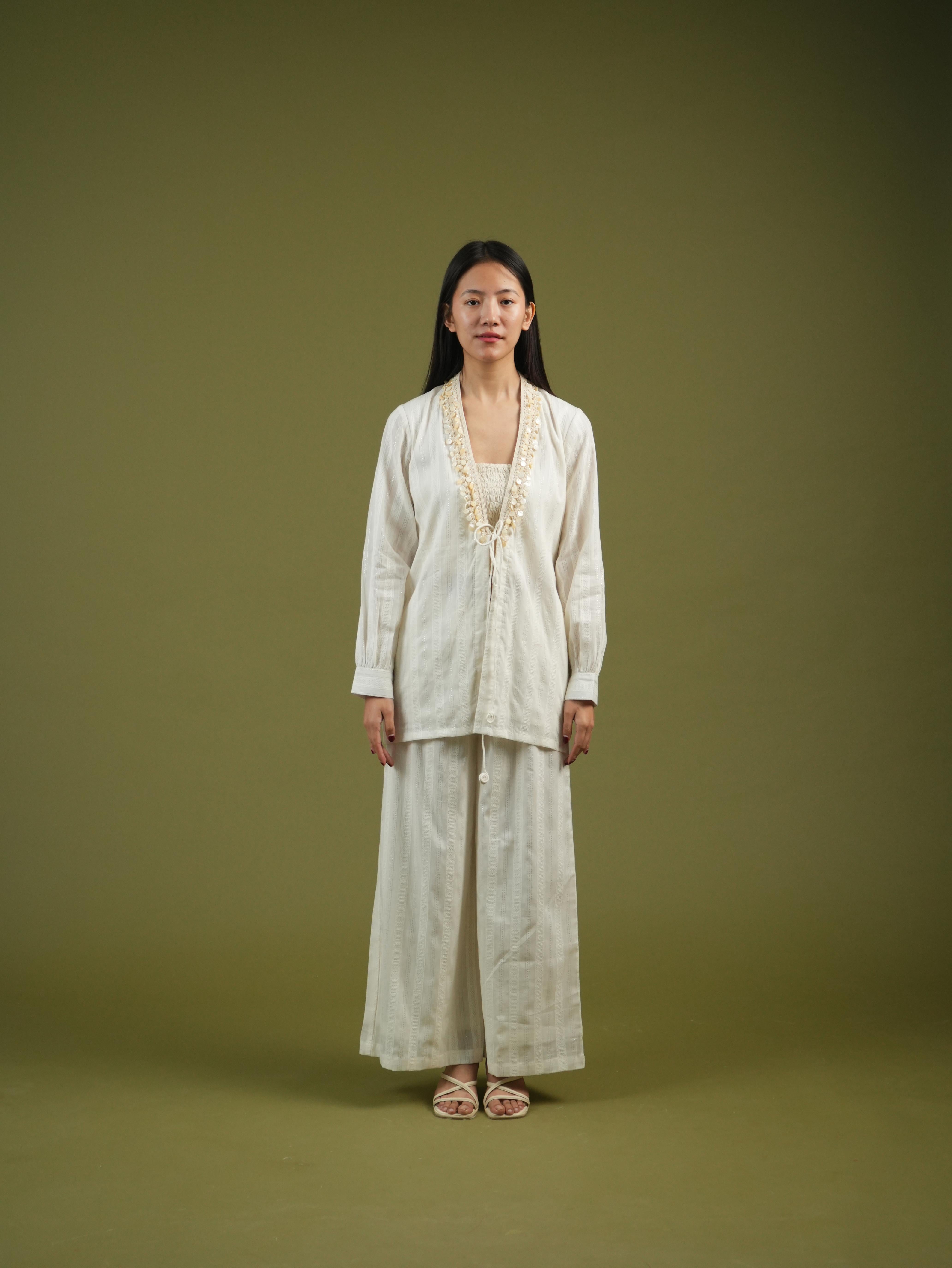 Vanshitaaz Serene Ivory Co-ord Set