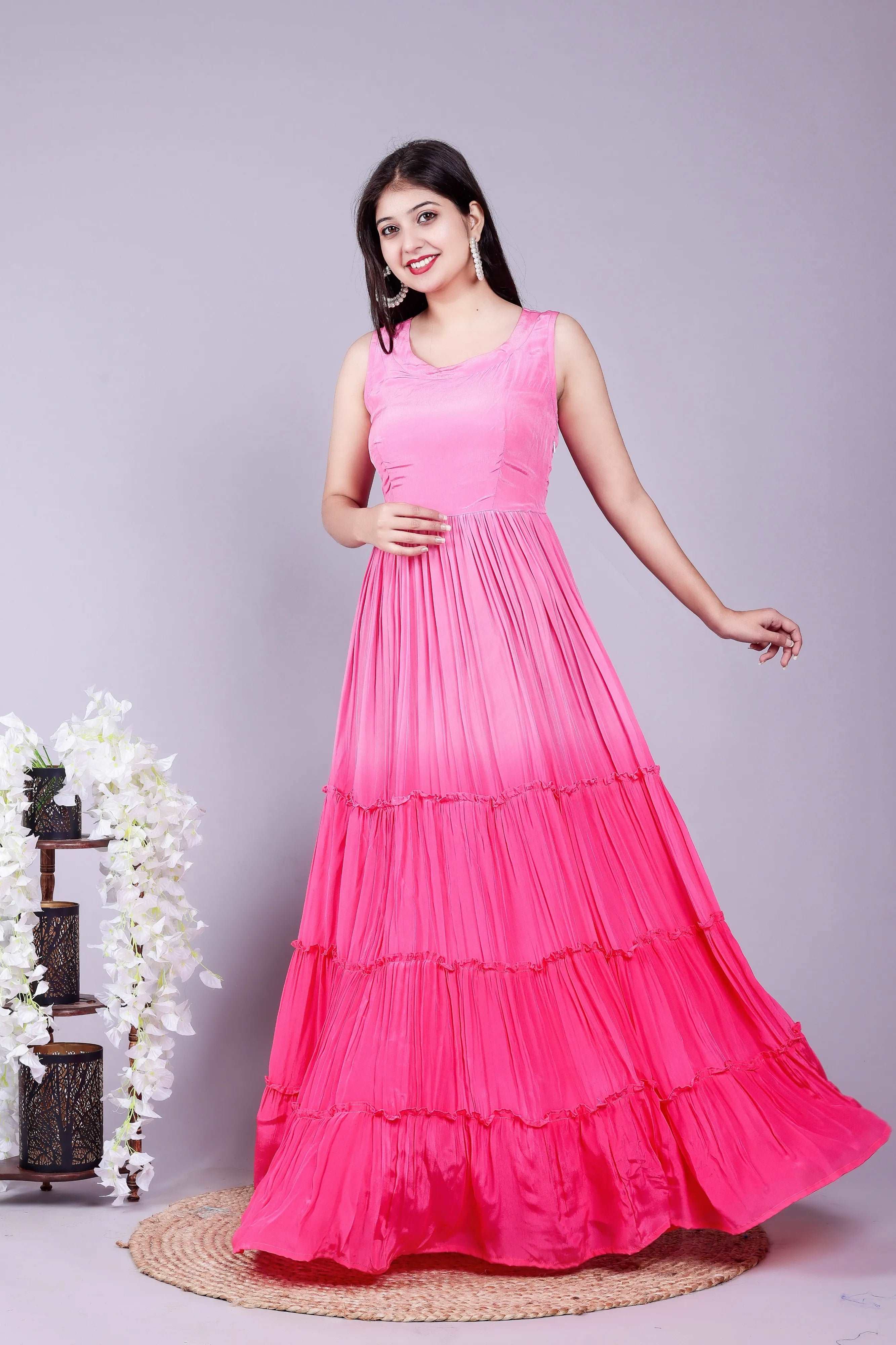 Pink ombre dress