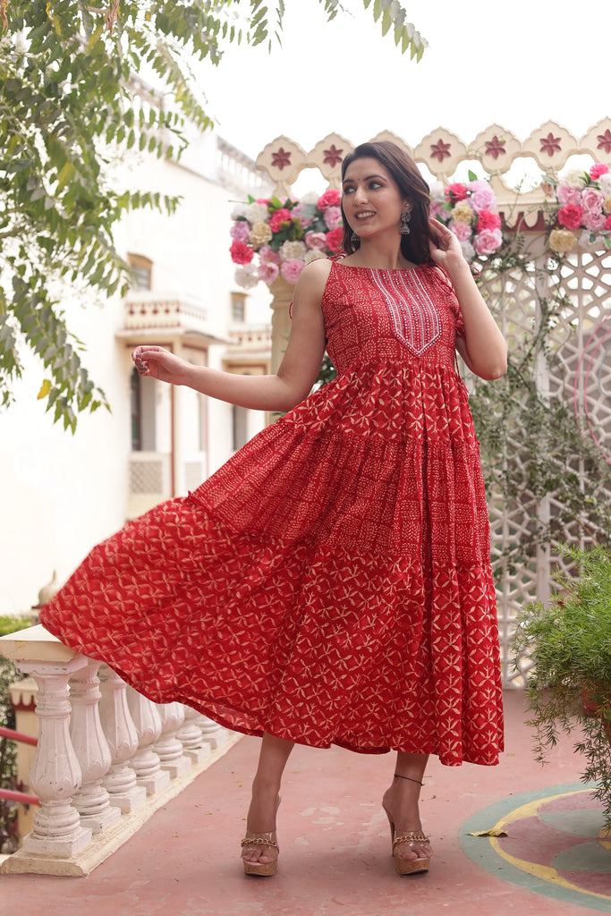 Red Spaghetti Dress
