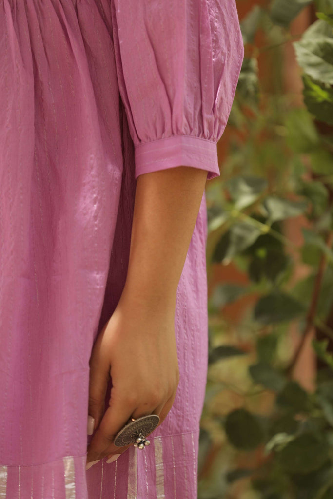 Lilac kurta sarara