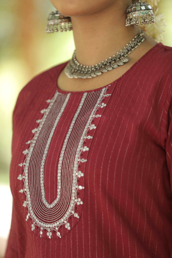 magenta kurta sarara