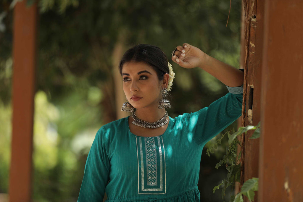 rama green kurta sarara